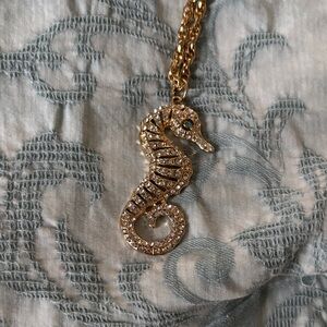 Lilly Pulitzer Gold Seahorse Necklace